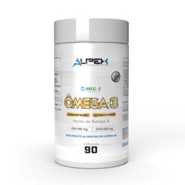Imagem de Ômega-3 Concentrado Meg-3-90 Cápsulas - Alta Concentração EPA e DHA - Alpex Sports Nutrition