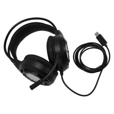 Imagem de RiToEasysports Fones de Ouvido Com Computador Com Fones de Ouvido para Jogo RGB USB Com Microfone de Mesa, Cabo Longo