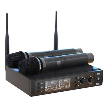 Imagem de Microfone de Mão Duplo AKG Sem Fio Profissional WP300Dual Bastão Dinâm