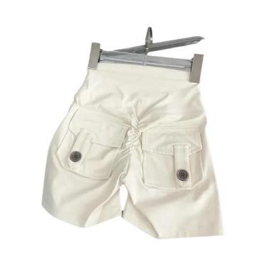 Imagem de Shorts De Yoga Femininos De Cintura Alta Para Treino Fitness Levanta B