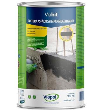 Imagem de Tinta Asfaltica Viapol 900ml Impermeabilizante Viabit