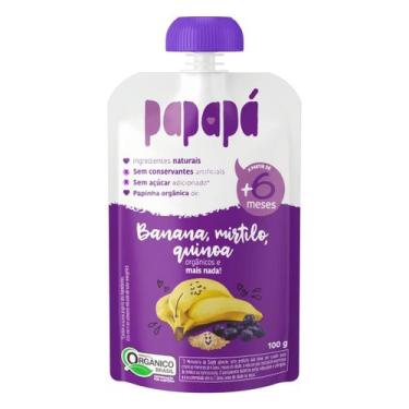 Imagem de Papinha de Banana Mirtilo e Quinoa Orgânica Papapá 100g
