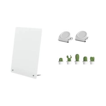 Imagem de Quadro Magnético Com Suporte Para Mesa, Placa Metálica Para Exibição D