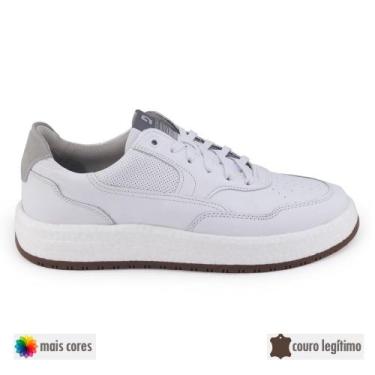 Imagem de Sapatênis Masculino Democrata 600101 Danim Drake Pulse, Branco, 42