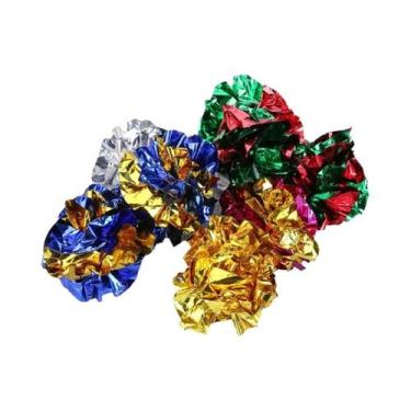 Imagem de Bolas Coloridas De Papel Com Som, Brinquedos Interativos Para Gatos, P