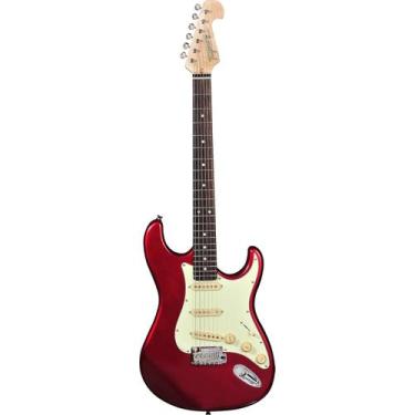 Imagem de Guitarra tagima strato 3s escala escura t-635 metallic red
