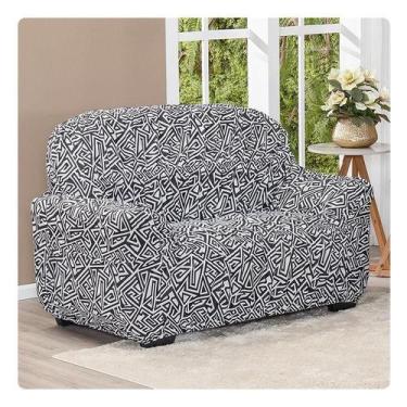 Imagem de Capa Avulsa Para Sofá Elasticada 2 Lugares Estampada - Shop CasaNobre,