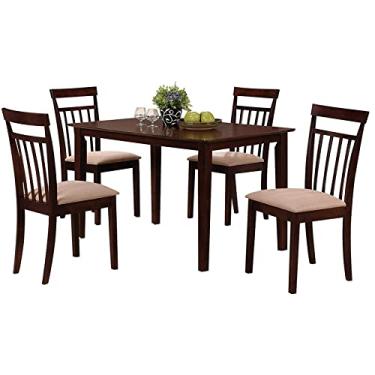 Imagem de pcagfaajmh Conjuntos de móveis de cozinha e sala de jantar, mesa de jantar retangular moderna para servidor, mesa de centro, cadeiras laterais, móveis para cozinha, sala de jantar, restaurante (mesa