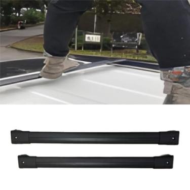Imagem de Rack de bagagens de teto com modificação de teto de barra horizontal compatível com Prado LC250 2024+ kit de carroceria acessórios de carro