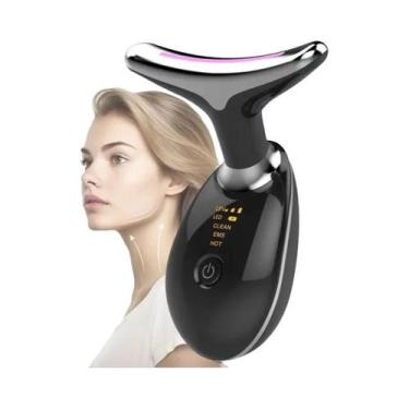 Imagem de Massageador Facial E De Pescoço LED De 7 Cores, Dispositivo Elétrico D