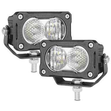 Imagem de Roador Luzes de LED de 7,6 cm, luzes de condução de LED de 40 W, pequenas, off-road, para-choques, neblina, 2 peças, para caminhões, captação, motocicleta, motocicleta, UTV, ATV, barco, surron