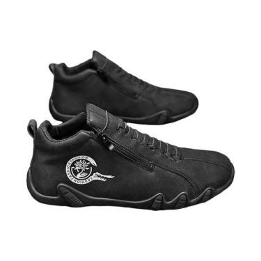 Imagem de Botas Curtas Casuais Masculinas Com Zíper Lateral Moda Esportiva Prima