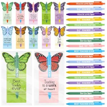 Imagem de Fuyoooo Conjunto de 50 canetas esferográficas inspiradoras de agradecimento de professores de graduação em massa para presente de agradecimento dos namorados com cartões para material de escritório