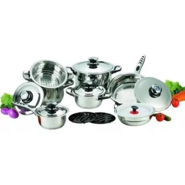 Imagem de Jogo De Panelas Inox De 19 +1 Peças Songhe Tools - Sa, Songle, Nakazak