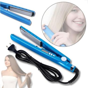 Imagem de Chapinha Para Cabelo Prancha Bivolt 450F Placas de Titânio Profissiona