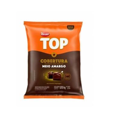 Imagem de Cobertura em Gotas Fracionada Meio Amargo Top 1,010Kg - Harald