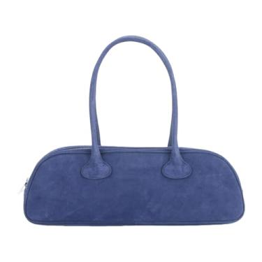 Imagem de NLAIOUSL Bolsa de ombro de couro PU moderna para mulheres, bolsas casuais de grande capacidade, axilas, bolsas de mão