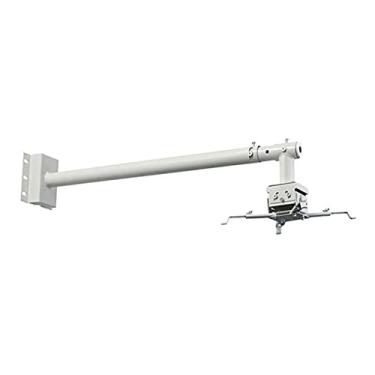 Imagem de Suporte para projetor, suporte de parede, projetor de parede, suporte de teto, extensível, suporte universal para projetor, projeção ajustável, branco