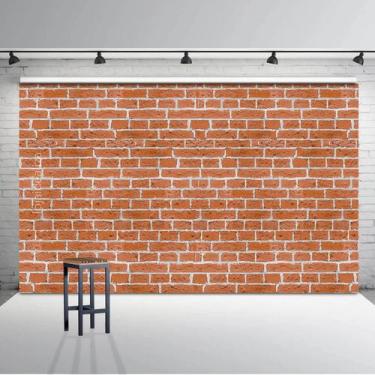 Imagem de TNT Estampado Tijolo Tijolinho Muro Fundo Foto 15 Metros - Idealiza