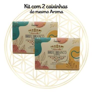 Imagem de KIT C/2 Defumadores Hindu Goloka, Breu Branco | Copal