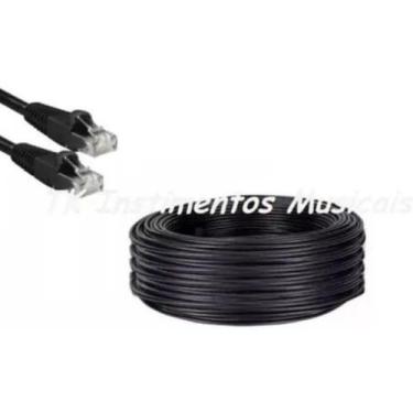 Imagem de Cabo de Rede / CFTV  Internet Lan Utp Montado 10 metros - Preto - Ultr