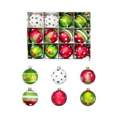 Imagem de Enfeites De Natal Pintados De Verde, 912 Peças, Bolas Pendentes De 236