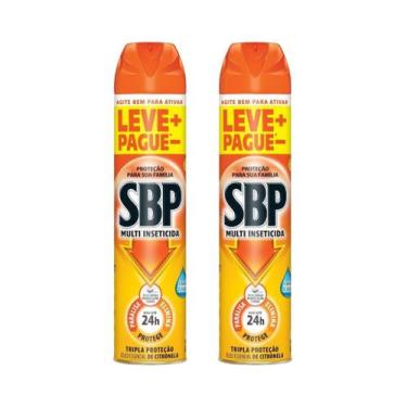 Imagem de Kit 2 Multi-Inseticida Citronela Aerossol 450ml  SBP