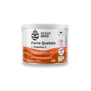 Imagem de Ferro Quelato e Vit. C Ocean Drop 60 Cápsulas