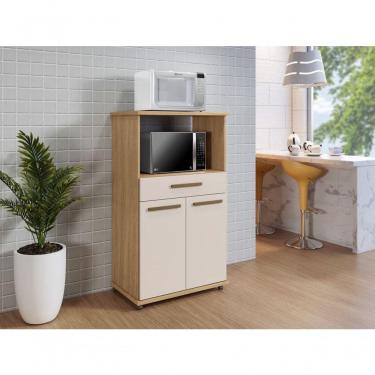 Imagem de Balcão Conquista 02 Portas 01 Gavetas Arte Móveis Cinamomo/off