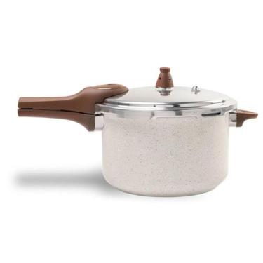 Imagem de Panela de Pressão Brinox Ceramic Life Fundo de Indução Pressure 6,8 Li