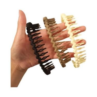Imagem de Tiara De Resina Ondulada Feminina Da Moda, Faixa De Cabelo Ondulada Ve