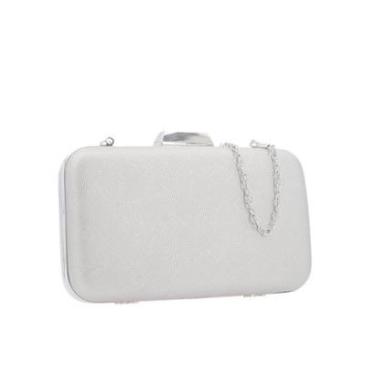 Imagem de Bolsa Festa Feminina Clutch Estruturada com Corrente Dourada-Feminino