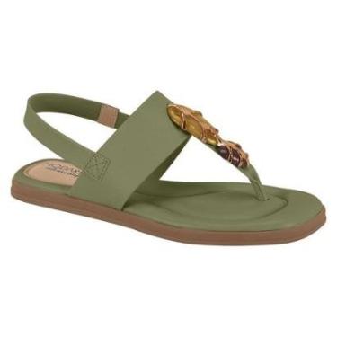 Imagem de Sandalia Feminina Modare Ortopedica Esporão Fascite Plantar Elastico Pedras Ref: 7212.103-Feminino