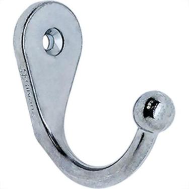 Imagem de Cabide Simples Silvana Pequeno Zincado - Kit C/20 UN