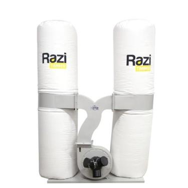 Imagem de Coletor de Pó Razi 3CV Industrial 307L, 3 Entradas 100mm, 40m³min, Com
