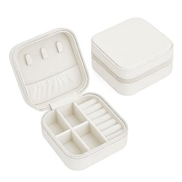 Imagem de Mini Porta-jóias Em Couro Sintético Branco