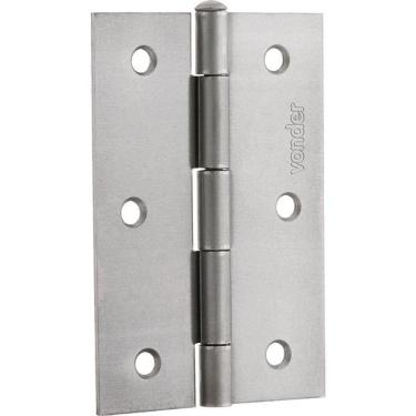 Imagem de Dobradiça Para Porta 2.1/2" Aço Carbono Polido Vonder