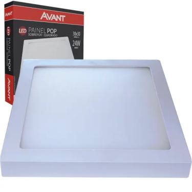 Imagem de Painel Paflon Led Quadrado 24w 6500k  Avant 30x30 Sobrepor