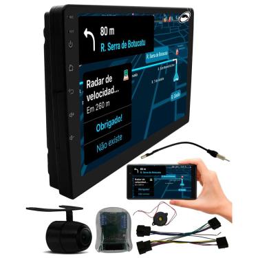 Imagem de Multimídia 2 Din 9 Polegadas Captiva 2008 à 2015 + Câmera de Ré Comando Volante