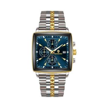 Imagem de Relógio De Quartzo Masculino Luminous Chronograph Com Data, Quadrado, 