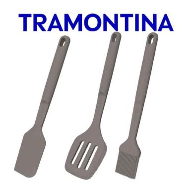 Imagem de Jogo De Utensílios Tramontina Softta Em Silicone 3 Peças Espátula  Esp