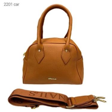 Imagem de Bolsa Feminina de Ombro e Transversal estilo Bauzinho 2201 Cor:Caramel