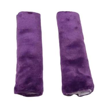 Imagem de Almofada De Ombro Para Cinto De Segurança De Carro Em Pelúcia Macia (2