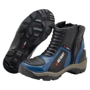 Imagem de Bota Motociclista Para Altura Até 9cm Mais Alto As-hight, Azul, 41