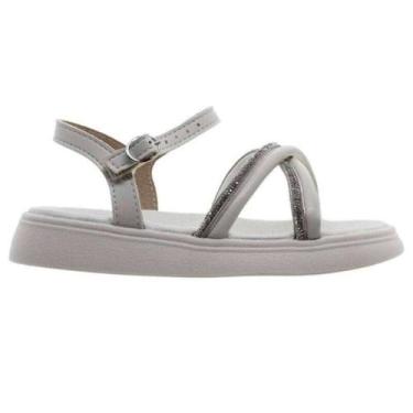 Imagem de Sandália Molekinha Casual Tiras - Infantil - Branco off - 2, Branco of