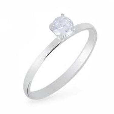 Imagem de Anel Solitário de Prata Life - Sal Do Mar, 14, Prata