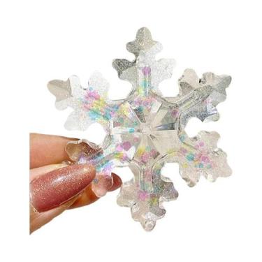 Imagem de Molde De Resina Epóxi De Cristal Em Formato De Floco De Neve Para Ping
