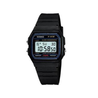 Imagem de Relógio de Pulso Casio Masculino Digital F-91W-1DG