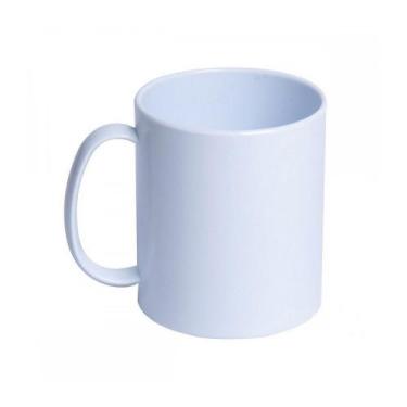 Imagem de Kit c/50 canecas p/sublimação plástico polímero 325ml branca aaa - Sta