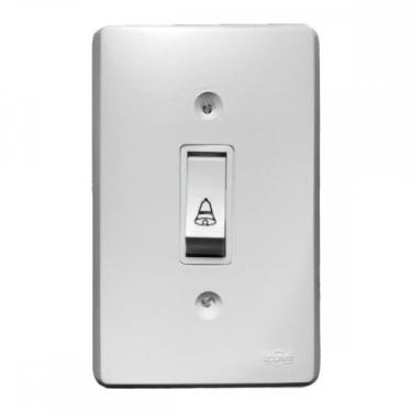 Imagem de Conjunto Ilumi Pratika Com Placa Pulsador 1 Tecla Campainha - 1913